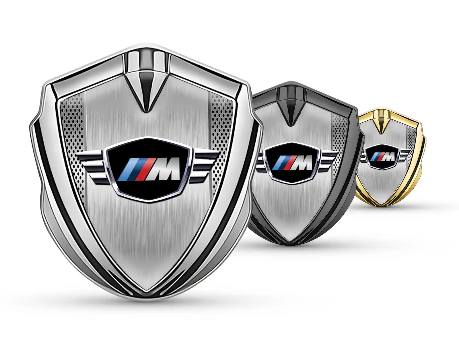BMW Metal Emblema Insignia Atlético Aspecto Óptimo